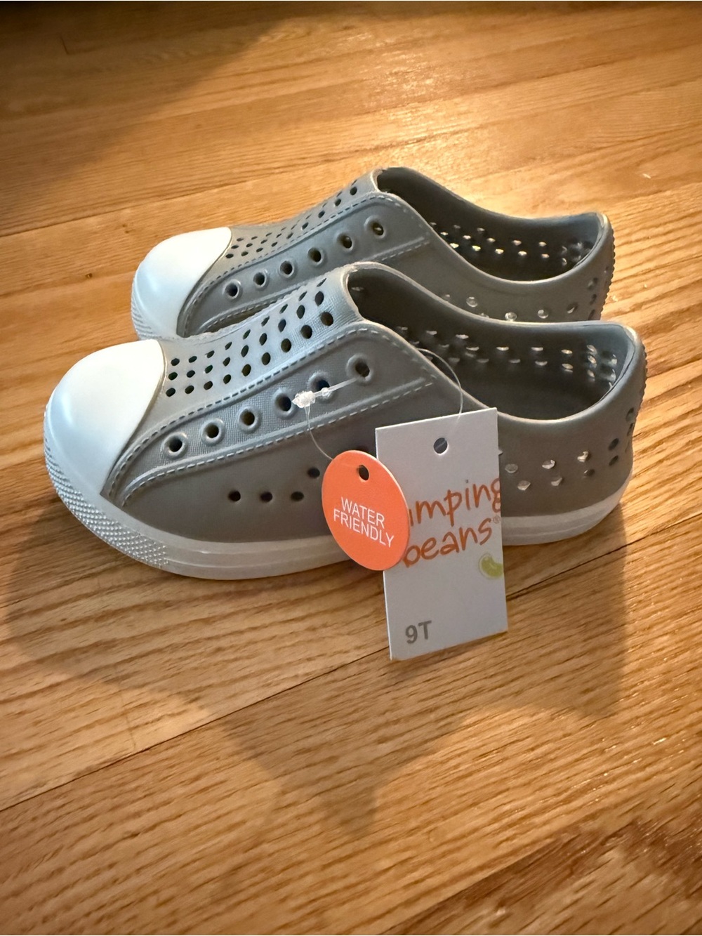 jumping beans Gray Water-Friendly Slip-On Kids Shoes